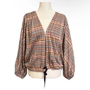 Anthropologie Akemi & Kin Multicolored Parachute Tie Jacket